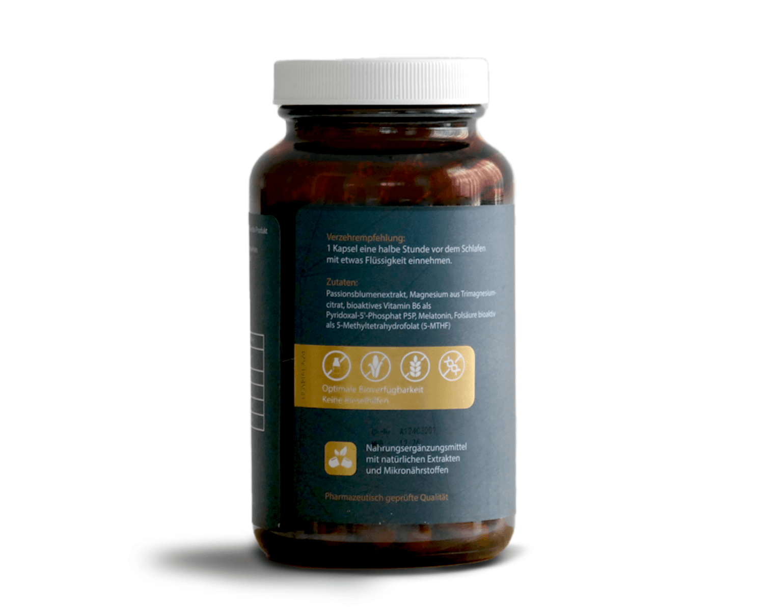 DormiCalm – Nahrungsergänzungsmittel mit Passionsblumenextrakt, Magnesium, Folsäure und Vitamin B6. Entwickelt zur Unterstützung eines normalen Schlafrhythmus im Rahmen eines gesunden Lebensstils