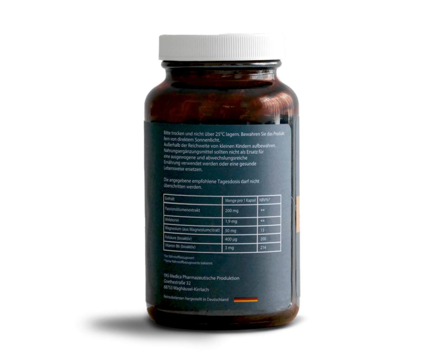 Entdecken Sie DormiCalm, ein natürliches Nahrungsergänzungsmittel mit Passionsblumenextrakt, Magnesium, Folsäure und Vitamin B6. Entwickelt zur Unterstützung eines normalen Schlafrhythmus und allgemeinen Wohlbefindens im Rahmen eines gesunden Lebensstils.