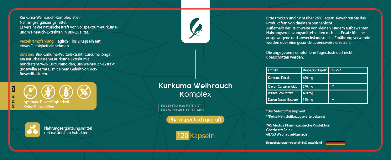 Kurkuma Weihrauch Komplex