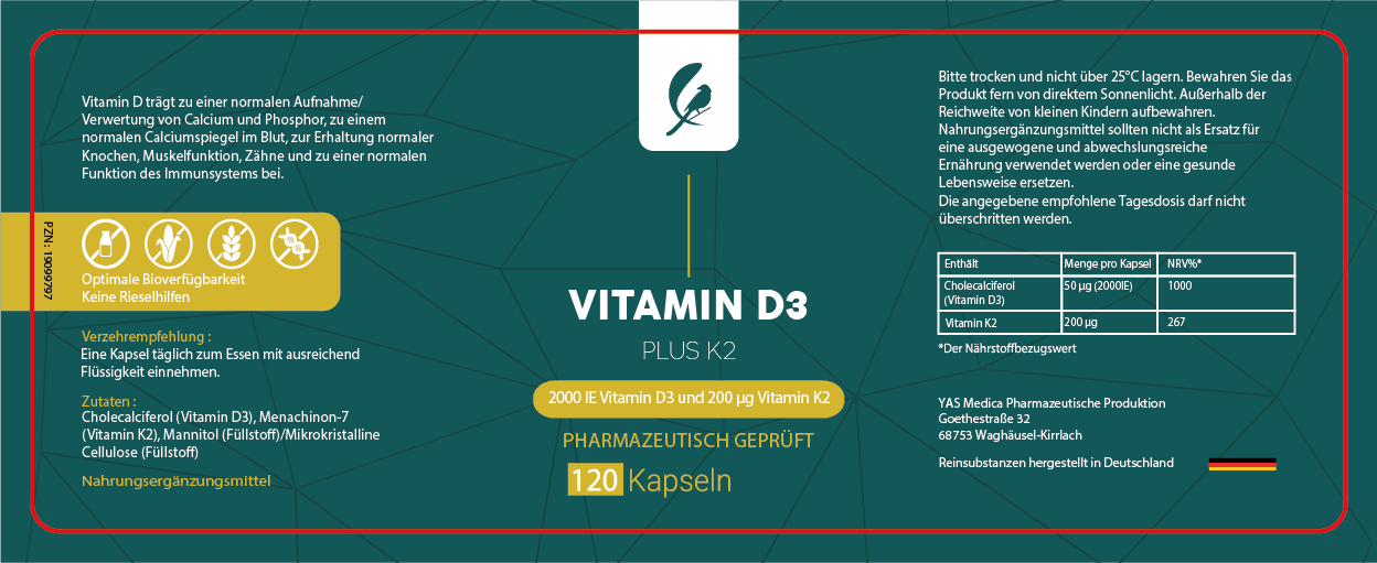 Vitamin D3 Plus K2